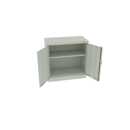 TENNSCO Welded Under-Counter Hgt Storage Cabinet, 36"Wx24"Dx36"H, Light Grey 3624-LGY